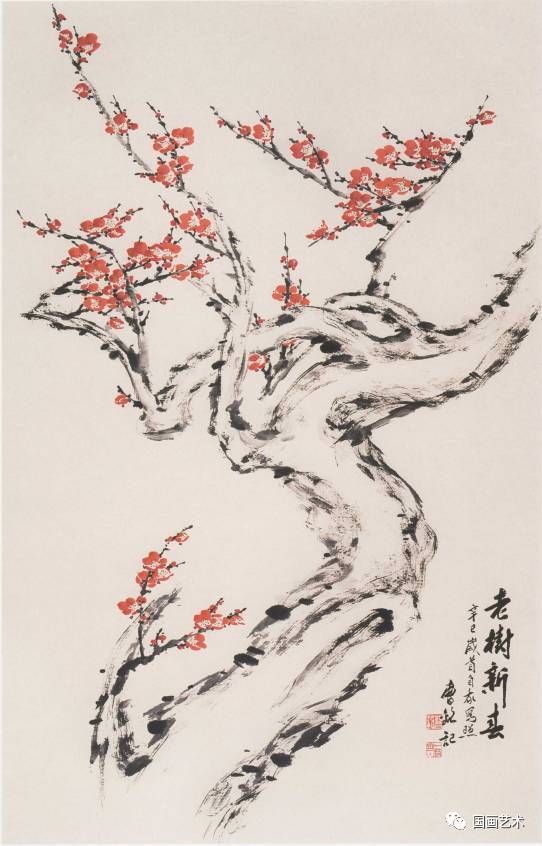 曹铭梅花作品欣赏