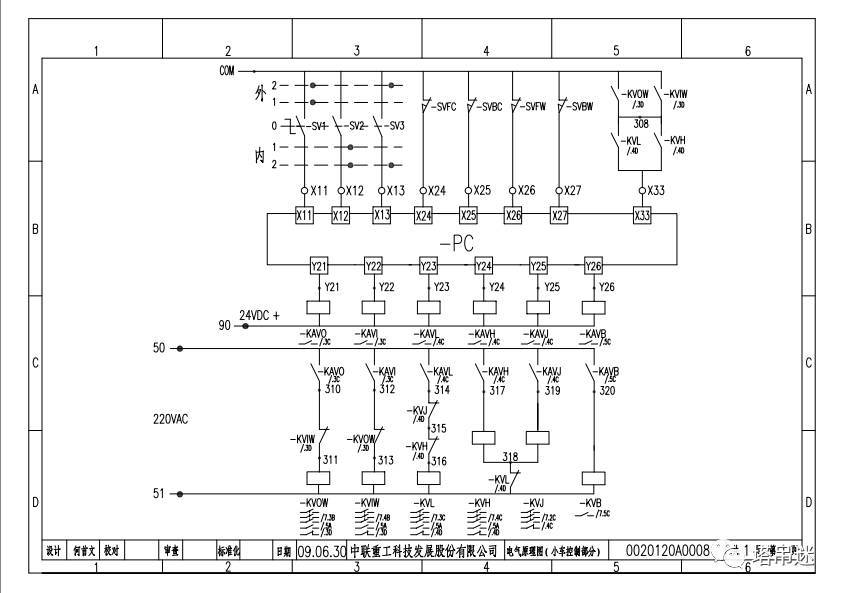 中联塔吊tc5510-6g电路原理图与维修