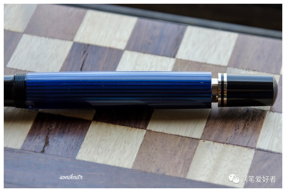 pelikan百利金souvern帝王系列m805蓝条钢笔评测