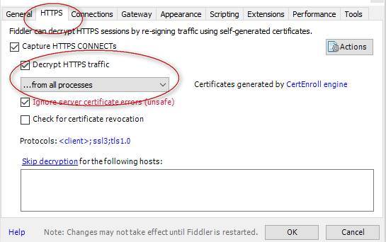 手机连接fiddler后,浏览器无法打开网页或者fidd