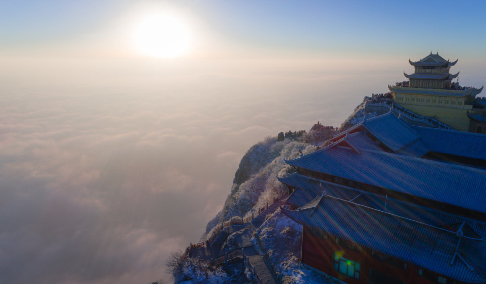 峨眉山,冰川,金顶