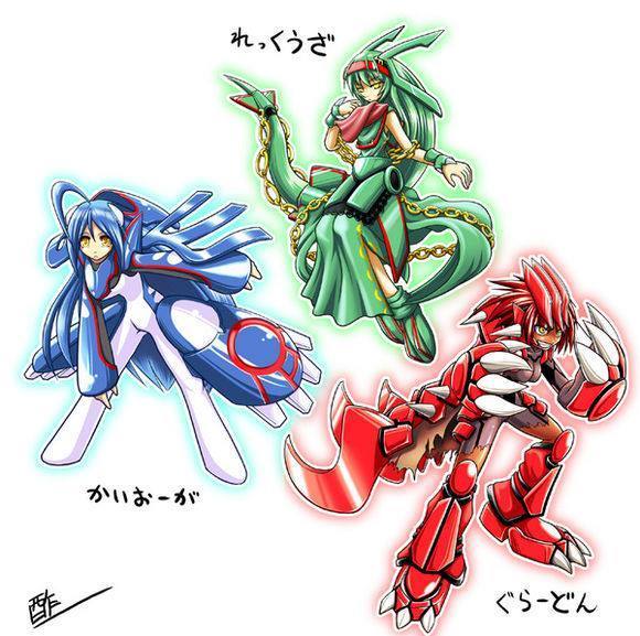 神奇宝贝三大神兽也能化身萌妹子!你认为谁更