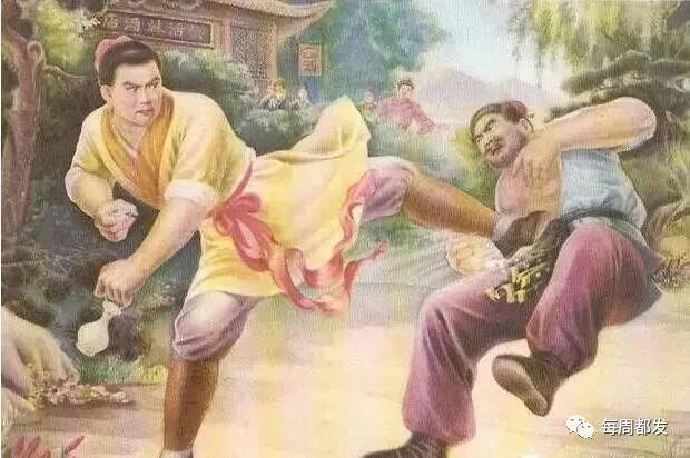 笔刺水浒‖武松醉打蒋门神