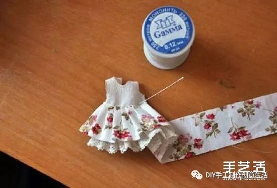 迷你洋娃娃裙diy教程 手工制作小裙子