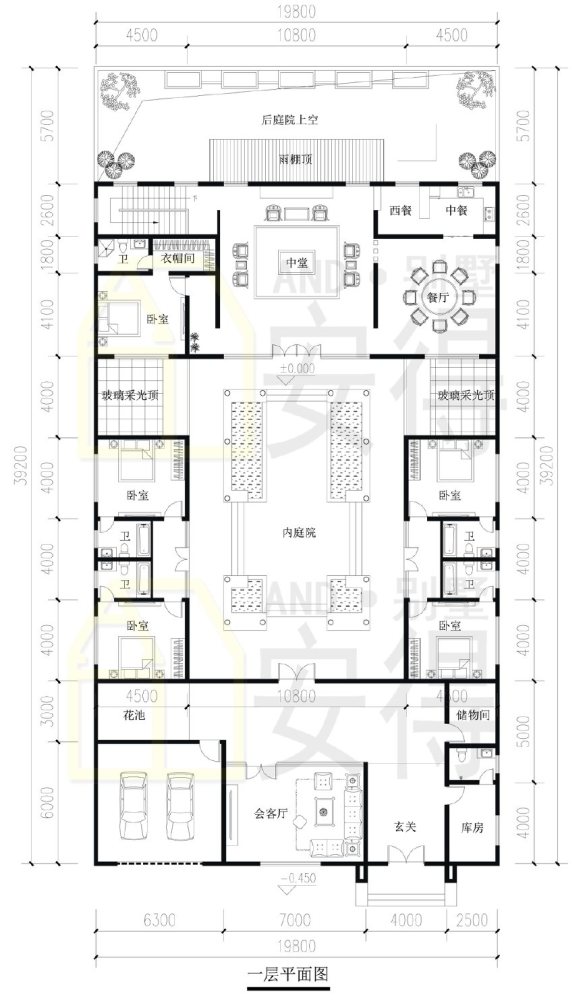 新中式传承经典之美,5款农村四合院大集合,含效果图 平面图