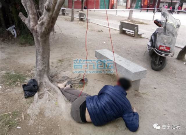 触目惊心!揭阳一男子在庙前上吊身亡,家属现场崩溃