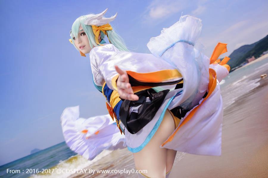 nasu茄儿fate清姬白丝胖次cosplay福利