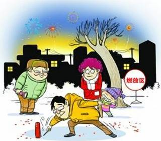 过年孩子放烟花,家长要注意