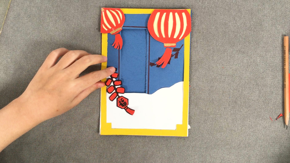 宝宝的第一份新年祝福!新年贺卡简单漂亮,烟花