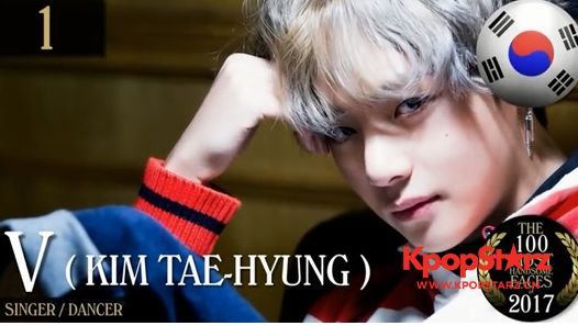 世界最帅气外貌100名排行公布,防弹少年团 V获