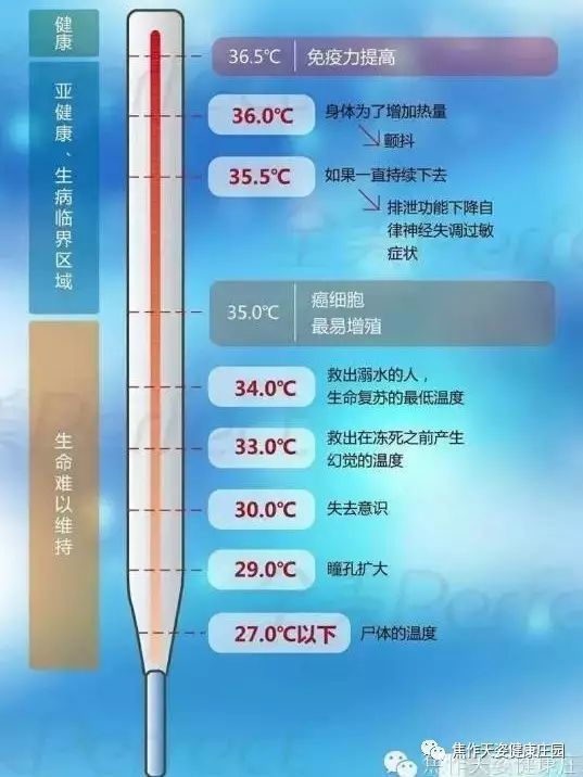 温度决定健康,不要小瞧这"一度之差"! 体温不足36.