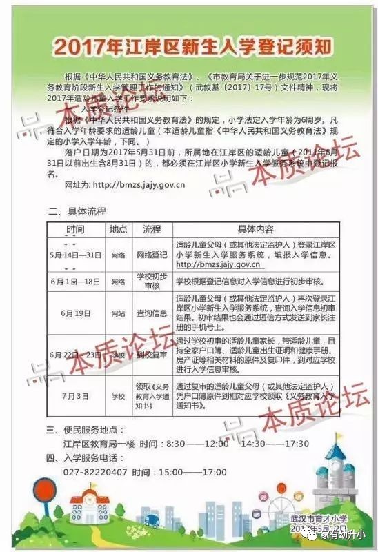 2017年最后一弹!2018武汉各区重点小学划片全