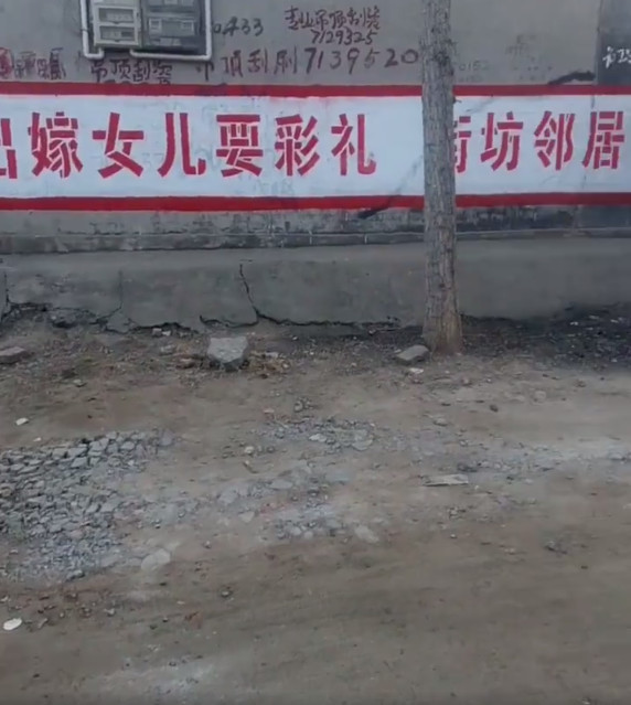 邯郸:出嫁女儿要彩礼 街坊邻居看不起标语走