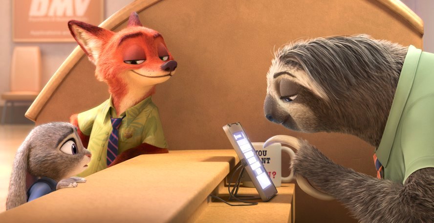 《疯狂动物城zootopia》:名字快如闪电却比乌龟还慢的树懒flash