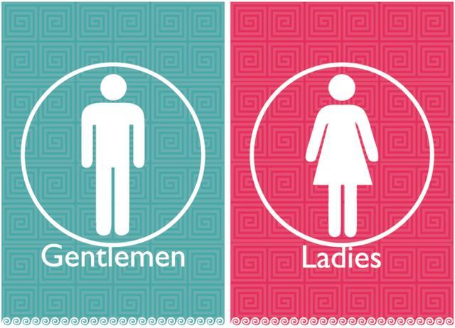 男女厕所标志你见过几种,千万不要不认识进错厕所