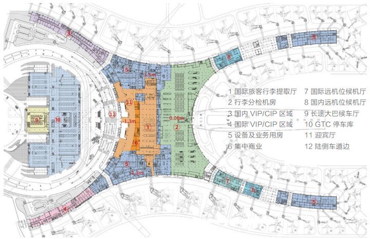 航站楼首层平面图