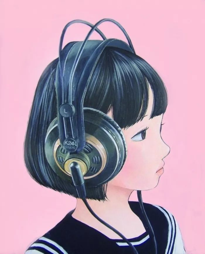 收头像,动漫,社会范,耳机,抽烟女生头像