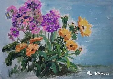 水粉画花 简笔画大全