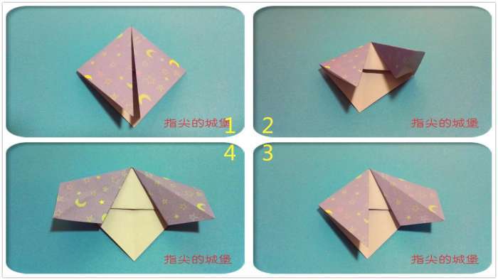 两张纸折出立体可爱的小狗,小朋友都能学会的折纸图解