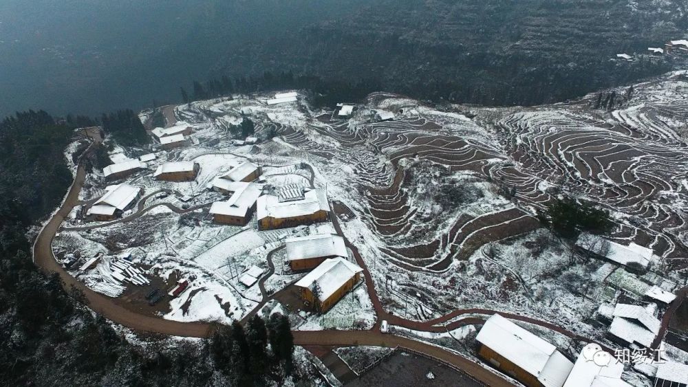 云南绥江:夫人坝雪景美如画