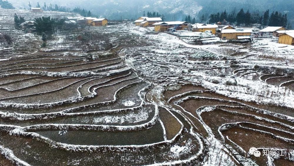 云南绥江:夫人坝雪景美如画