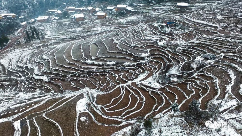 云南绥江:夫人坝雪景美如画