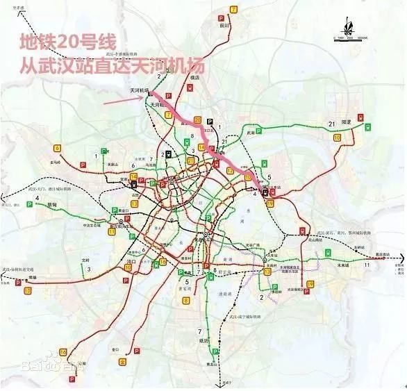 据了解,该线路通车后将直接连通武汉火车站和天河机场,这也意味着以后