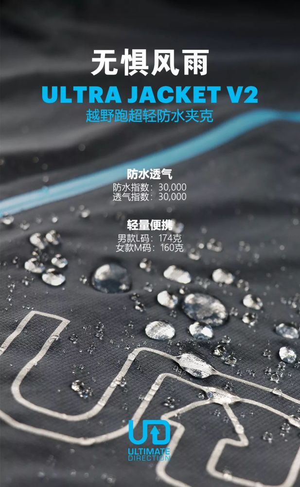 无惧风雨肆意奔跑,ud ultra jacket v2 震撼上市