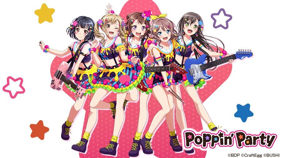《BanG Dream！》手游公布五支乐队新服装视觉图
