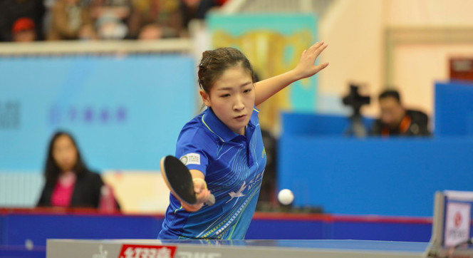 刘诗雯3比0横扫老蒋冯天薇 胜率最高领跑乒超