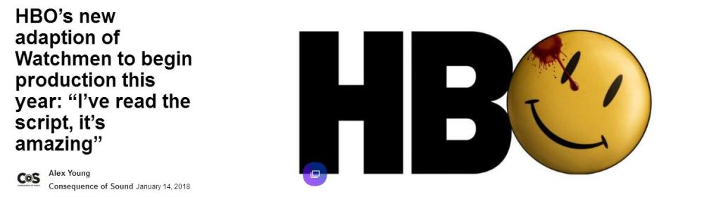 剧本超极棒 HBO负责人透露《守望者》新进展