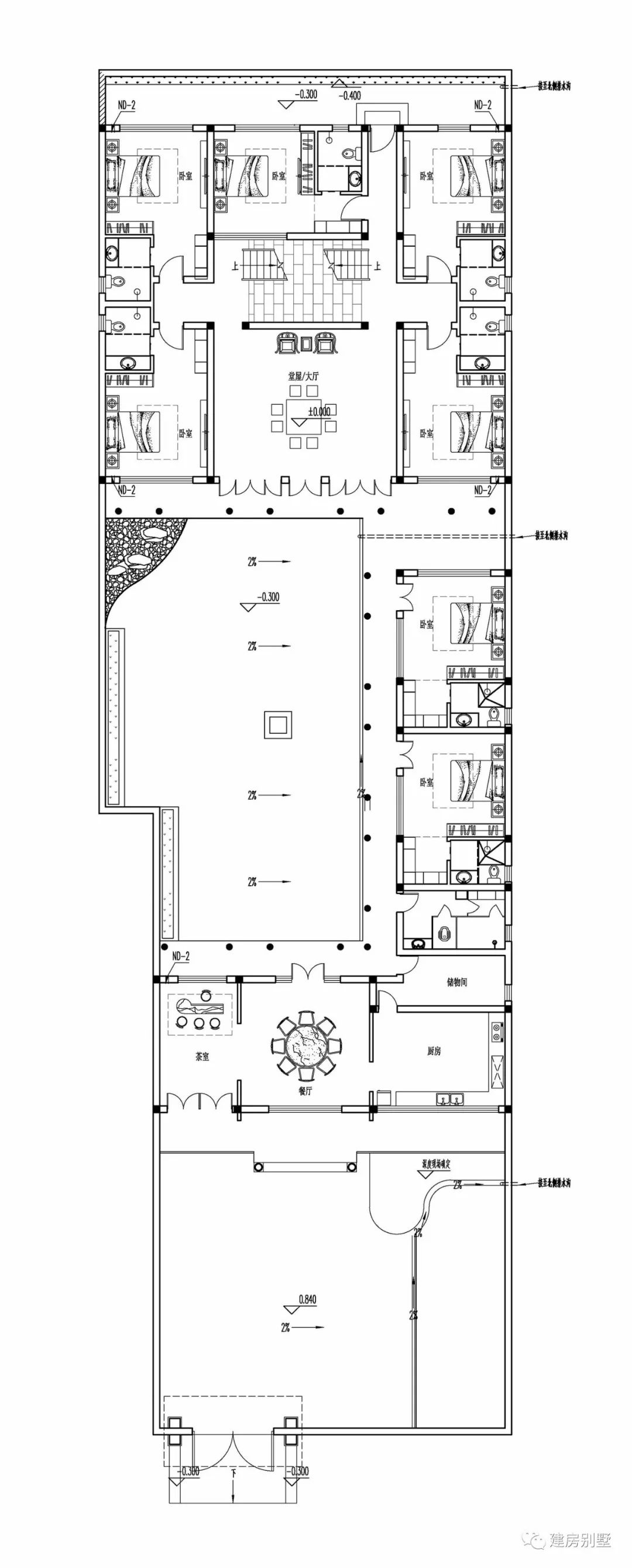四合院,庭院,双拼别墅,农村别墅,自建房