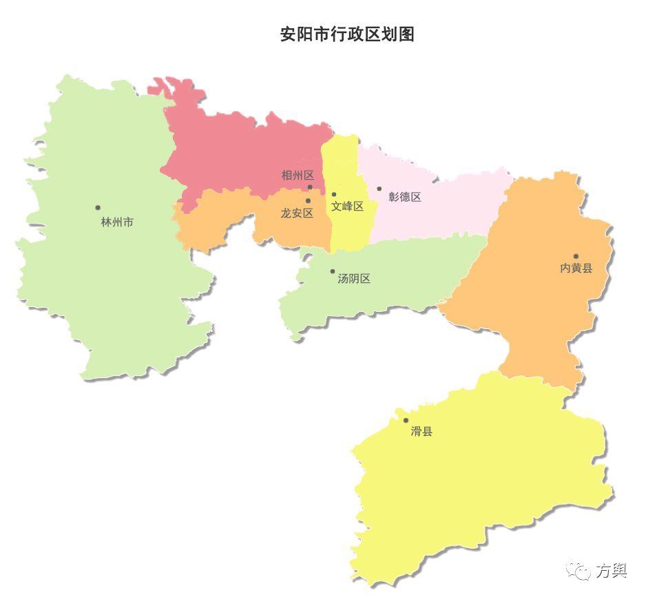 近期,网上流露出安阳市行政区划调整的方案地图.