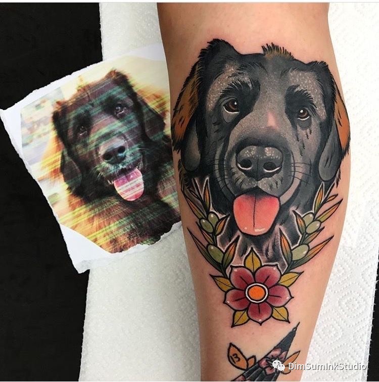 有多少种纪念自家狗子的纹身图案风格
