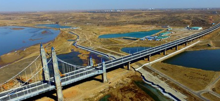 航拍直播:银川滨河黄河大桥今天通车