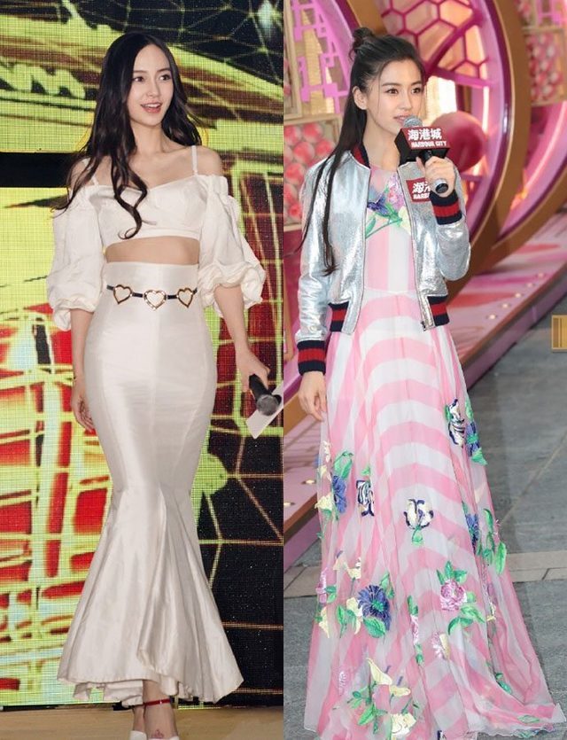 52岁刘嘉玲撞衫28岁杨颖,对比惨烈,网友:只怪她过分丰满