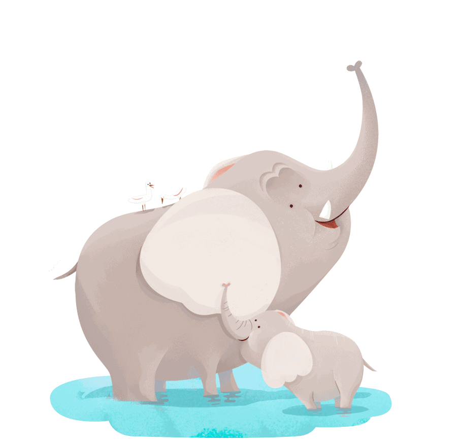 热闹的非洲大草原