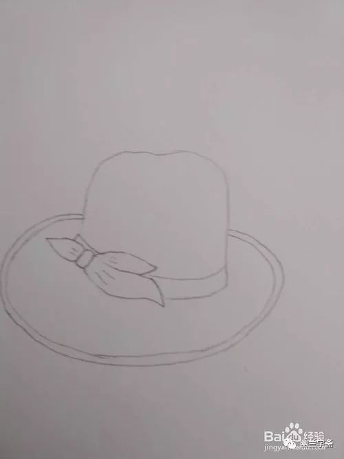 手绘简笔画一顶礼帽