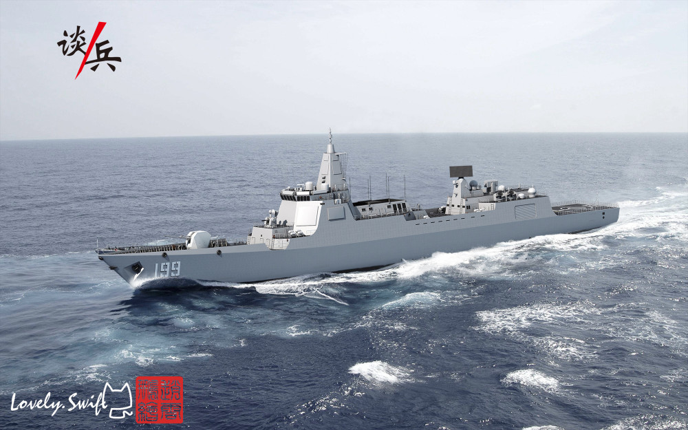 中国052e驱逐舰长啥样?比052d颜值更高,未来或将建10艘