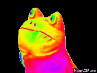 不过在                    inbow frog(彩虹蛙)的形象出现.