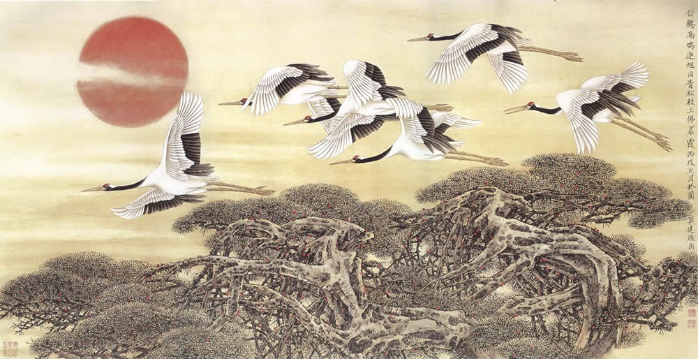 最美仙鹤图!集全了!