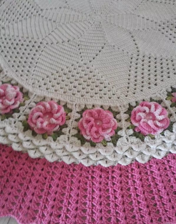 学会钩六角花片,家里被子毯子再也不缺了,超美