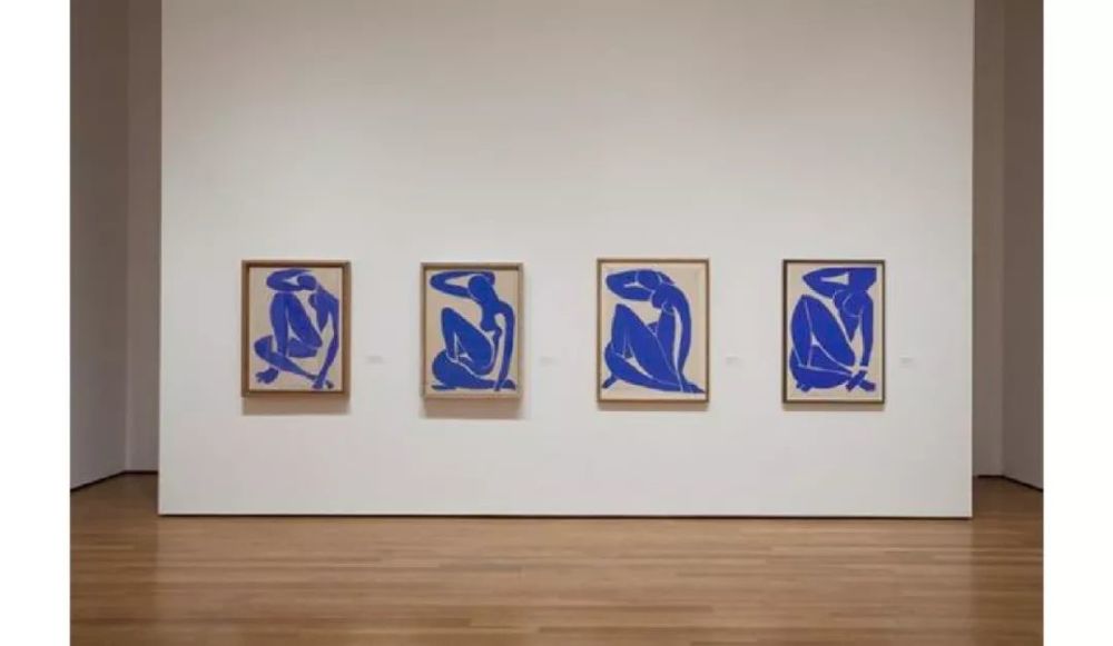 马蒂斯在晚期创作出许多剪纸作品, 运用单色进行创作, blue nude系列