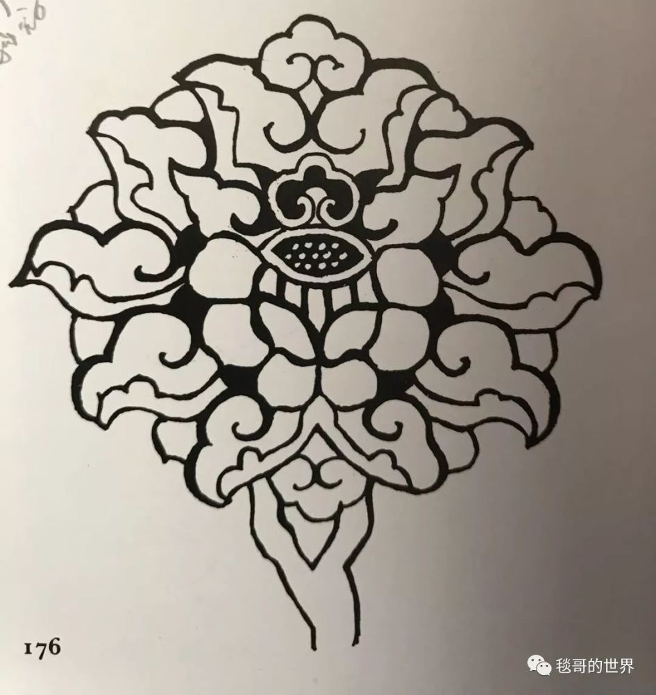 图176  莲花图案