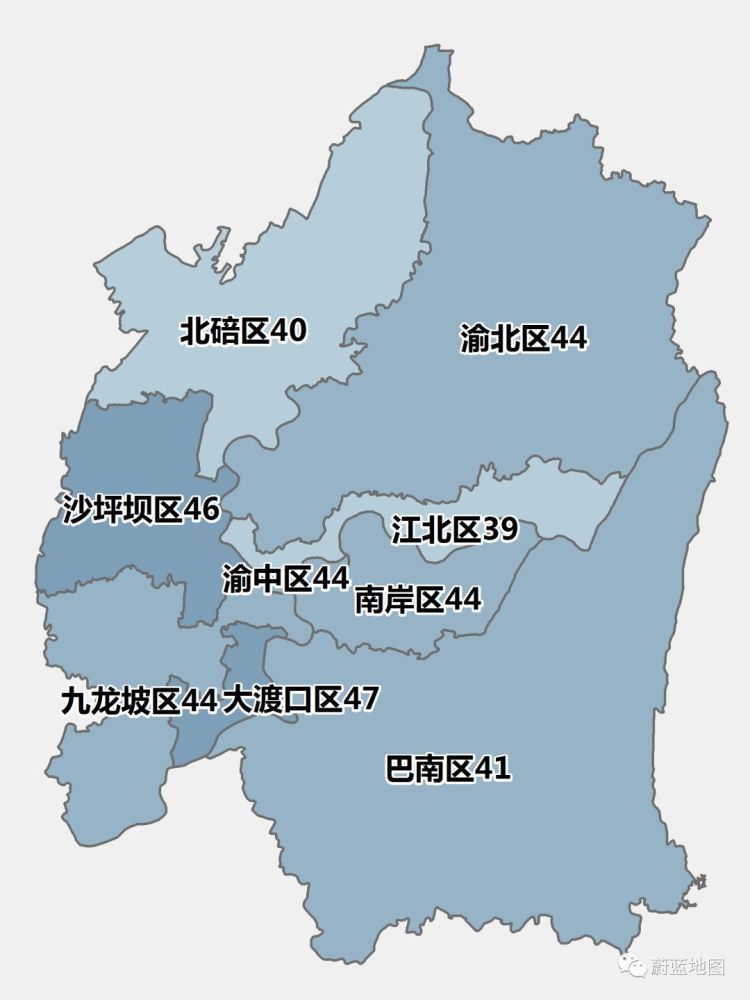 图片来自网络 在重庆主城区中,9个都市核心区分别是:江北区,北碚区