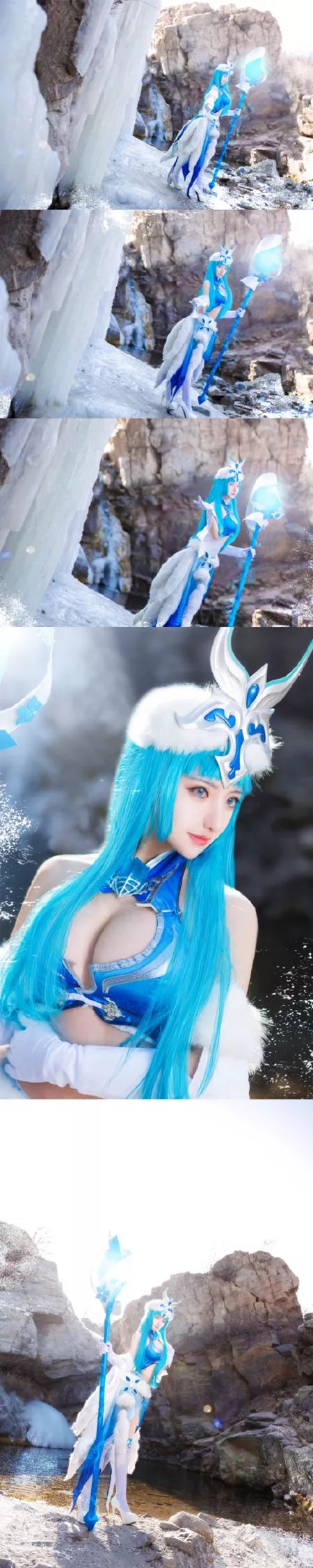 雪地里cos王者荣耀王昭君图片欣赏