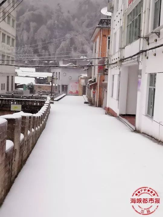 下雪的福建美爆 惊艳到都忘了自己是南方人