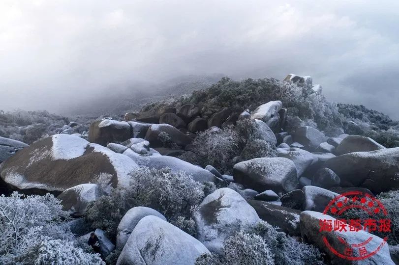 下雪的福建美爆 惊艳到都忘了自己是南方人