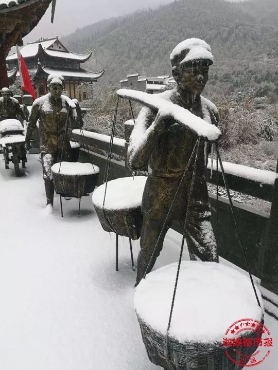 下雪的福建美爆 惊艳到都忘了自己是南方人
