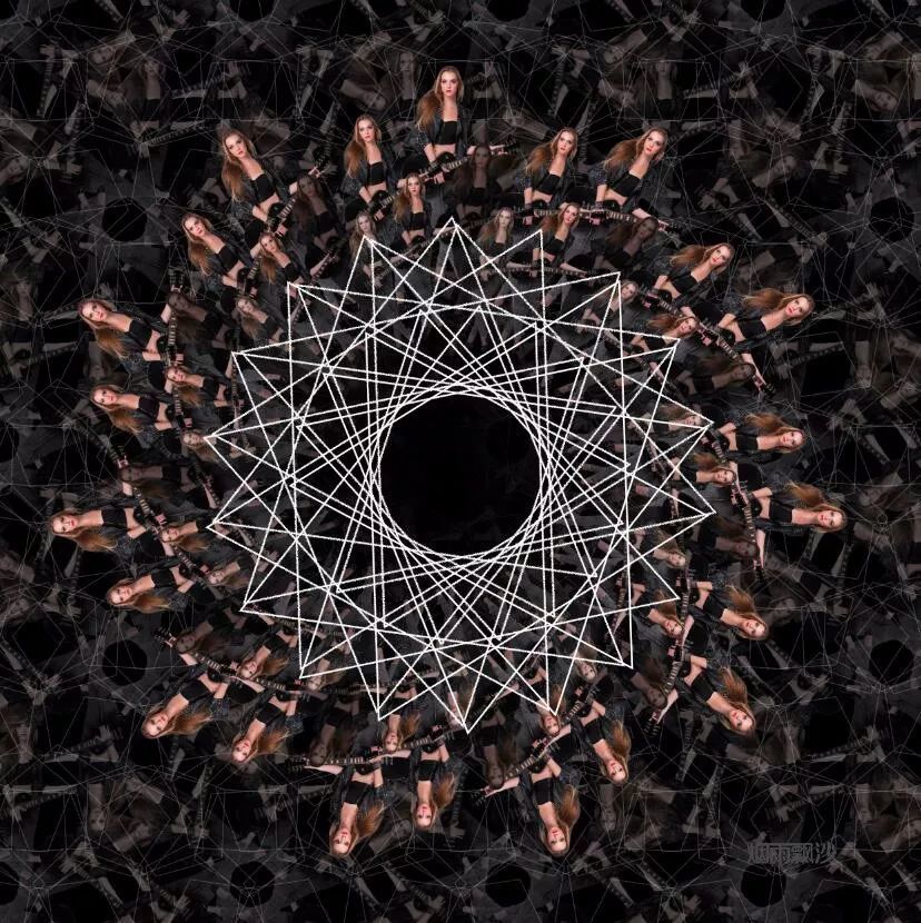 利用ps脚本快速制作万花筒人像效果